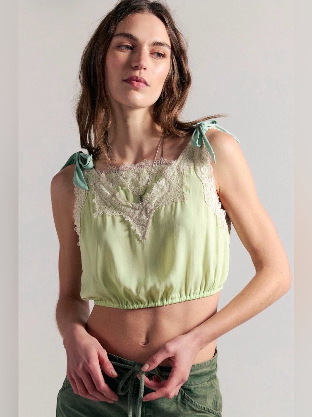 FREE PEOPLE It's Romantic Brami/CROPPED TANK TOP